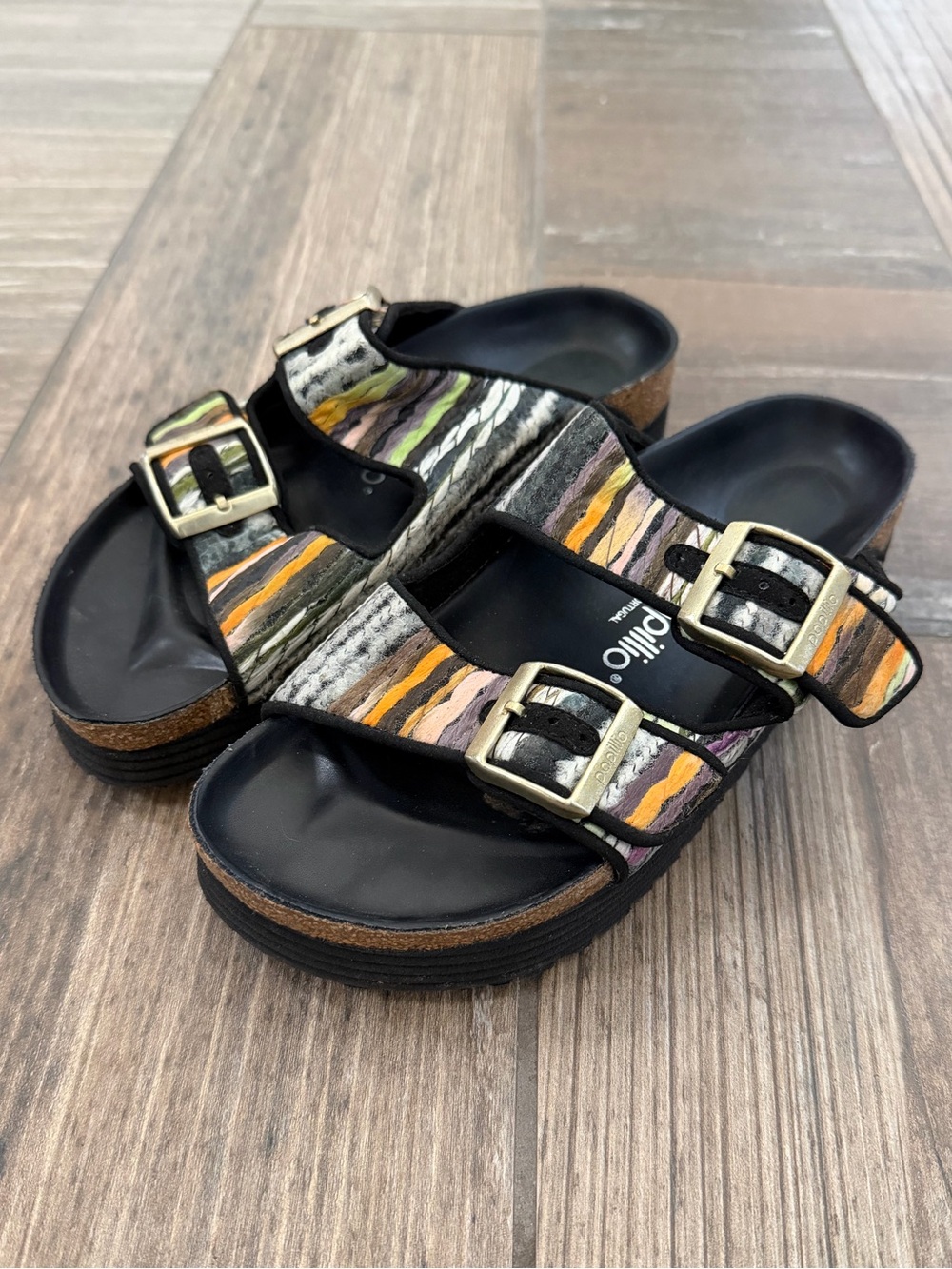 Birkenstock Arizona Papillio French Piping Sandals size 7 - Picture 2 of 10